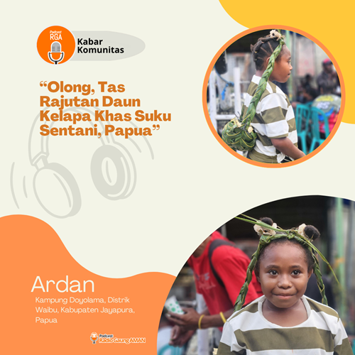 Olong, Tas Rajutan Daun Kelapa Khas Suku Sentani, Papua